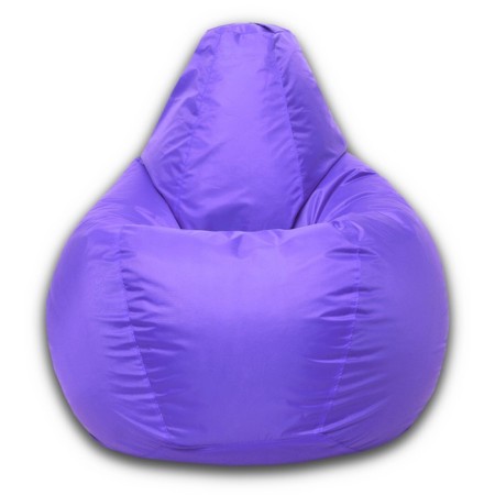 The hand-bag “pear” is positive, size m, diameter 70 cm, height 90 cm, oxford, lilac color-1