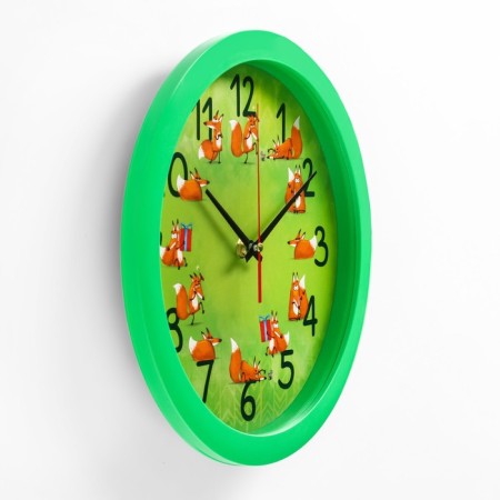 Wall watches, D-28 cm, children's, "chanterelles", silent-1