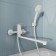 MILARDO RORA RORWT00M10 bath mixer, pour 350 mm, white matte