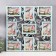 Photo frame Plastic in 9 photos 10x15 cm "Watching sheet" Mint 55x55 cm