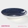 Plate ceramic deep shade "body", d = 21 cm, blue color
