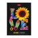 Notebook, A6, 80 sheets, in a cage, "love", a solid cover, glossy lamination, an offset block 60g/m2