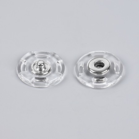 The buttons are sewing, d = 21 mm, 5 pcs, the color is transparent-1