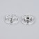 The buttons are sewing, d = 21 mm, 5 pcs, the color is transparent