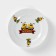 Porcelain plate "Bees", D = 17.5 cm