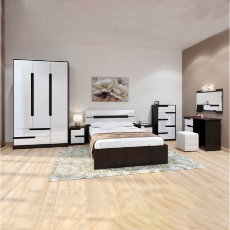 Covereign cabinet "Rosalia", 450 x 375 x 470, wenge/white gloss-1