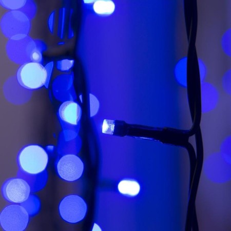 Garland "Curtain" 2 × 3 m, IP44, UMS, dark thread, 760 LED, glow blue, 220 V-1
