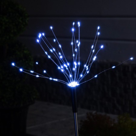 Garden lamp on the solar battery "Dandelion" 4 pcs., 78 cm, 320 LED, glow white glow-2