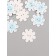 A set of buttons for creativity "Snezhinochka" set of 14 pcs 2.9x2.9 cm