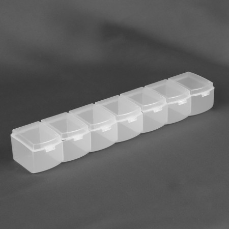 Organizer for storing trifles, 25.5 × 5.5 × 4 cm, transparent color-2