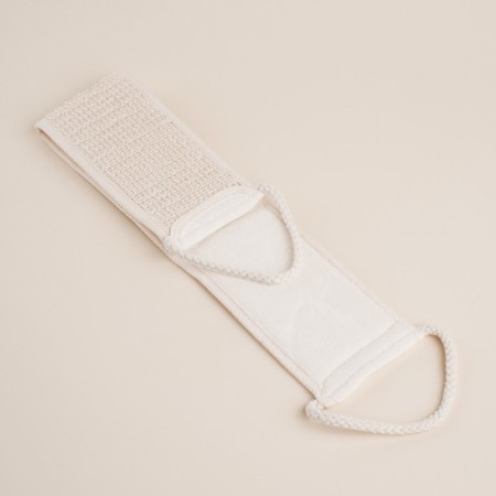 Washcloth - tape massage SL Home "Ortika", nettles, 60 × 10 cm, beige color-2