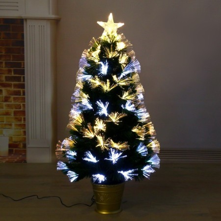 Fibrooptic Christmas tree "Big Parts" 90 cm D of the lower tier 50 cm 80 branches