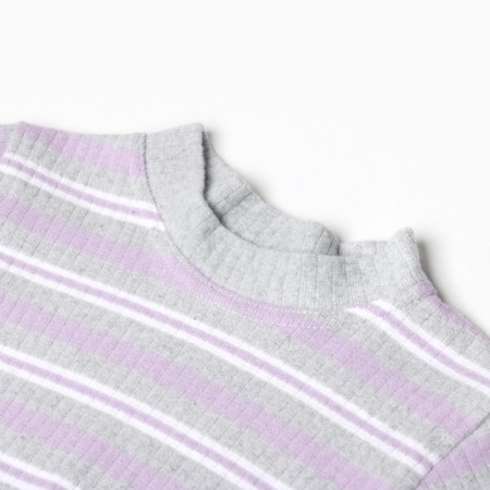 Kit for children (sweatshirt, trousers), lilac color, height 98 cm-1