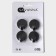 Set of metal self -adhesive hooks Savanna Black Loft Wheel, 4 pcs, radius 3.4 cm