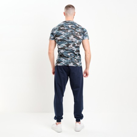 Male pants, color dark blue melange, size 54-4