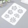Stencil plastic "flowers" 16x22 cm