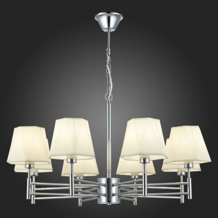 Ceiling EVOLUCE lamp. Sle105403-08. Lagoro. 8x40 watts, E14, 72x72x40 cm, chromium color-2
