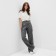 Women's trousers (eco-leather) minku: classic color gray, river 44