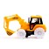 Excavator Truck, works on batteries, light and sound, yellow color