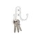 Hook furniture tundra TKD017 Light, two -rod, white
