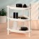 Organizer for storing cosmetics, corner, 3 sections, 28 × 19.5 × 29 cm, white