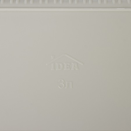 Storage basket with a “knitting” lid, 3 l, 26.5 × 15 × 10 cm, white color-3