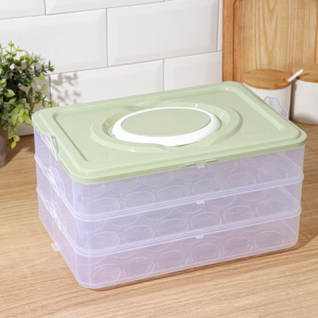 Egg storage container, 31.5 × 22 × 17.5 cm, 1 tier 24 cells, color mix-5