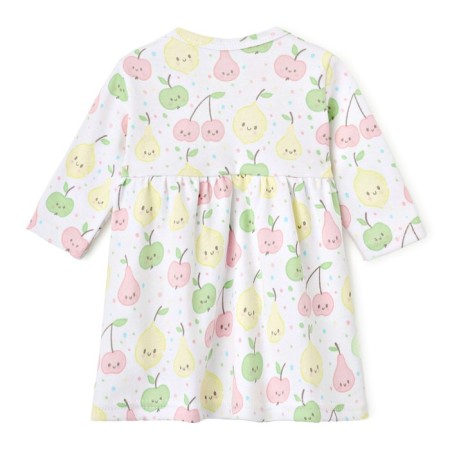 Bloom Baby Dress Fruit with DL. Sleeve, p. 68 cm, milk-5