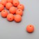 Busina silicone "Round" orange marshmallow d = 1.2 cm