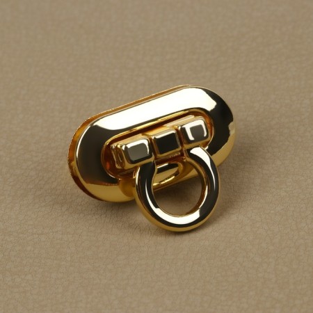 Bag -1 × 1.5 cm fastener, golden color-1