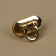 Bag -1 × 1.5 cm fastener, golden color