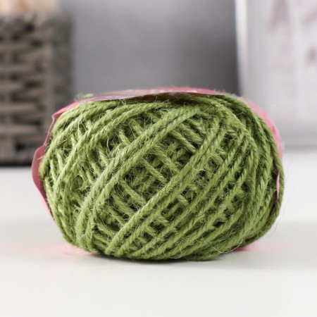 Yarn 100% juts "Softino Jute Colored" 50m ± 2m green 50 g-1