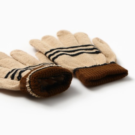Children's gloves minku, beige color, 15 cm-2