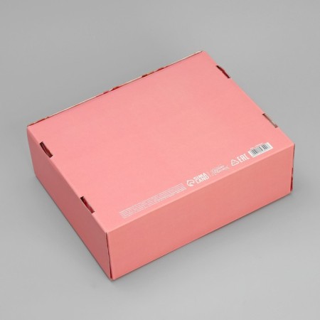 Gift folding box, packaging, "delicate peonies", 27 x 21 x 9 cm-4