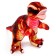 Soft toy "dinosaur", 32 cm, red color