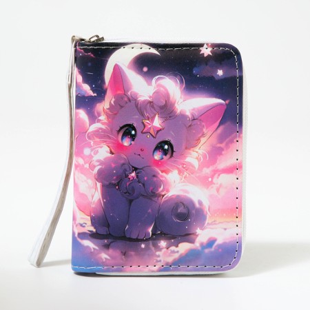 Children's wallet with lightning, lilac color-2