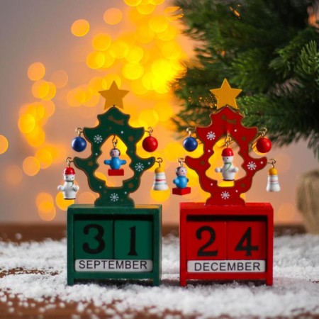 Eternal calendar "Christmas tree" 16 × 10.5 × 3 cm mix-1