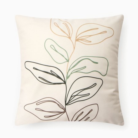 Case on the pillow Ethel "Flowers" 3 pcs, 40*40 cm, velor 100% p/e-5