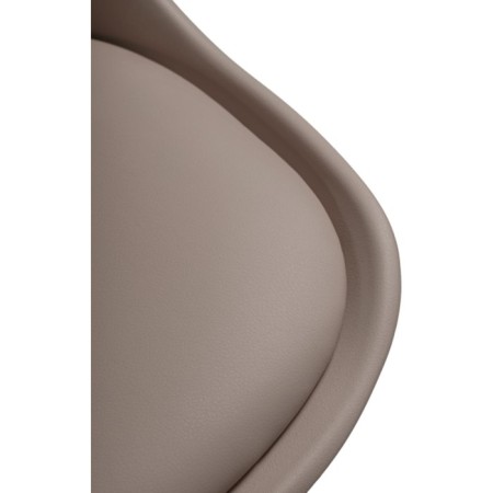Computer chair Kolin Metal/Ecokuzha/Plastic, Chrome/Beige 49x56x78 cm-5