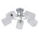 Ceiling light ESCADA, 1105/5PL. 5x40W, E27, 500x500x230 mm, chromium color