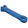 Espander multifunctional tape onlytop, 208x2.2x0.5 cm, 5-22 kg, blue color