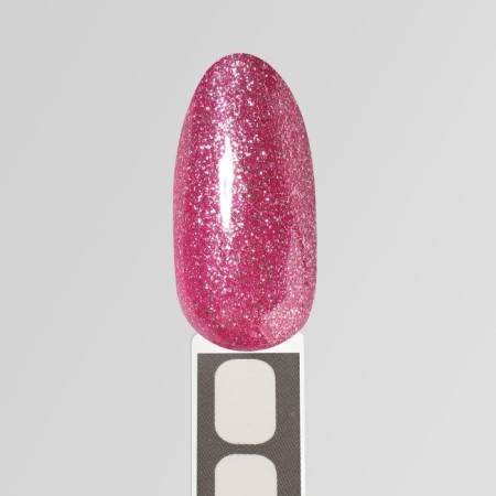 Nail varnish gel, Chrome, shimmer, 3 phase, 8ml, Led/UV, bright pink color (017)-11