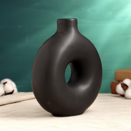 Kashpo - Vase "Lind" Black, 21x17x7cm-2