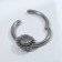 Piercing in the nose (cller) “Ring” Flower, D = 10 mm, white color in silver