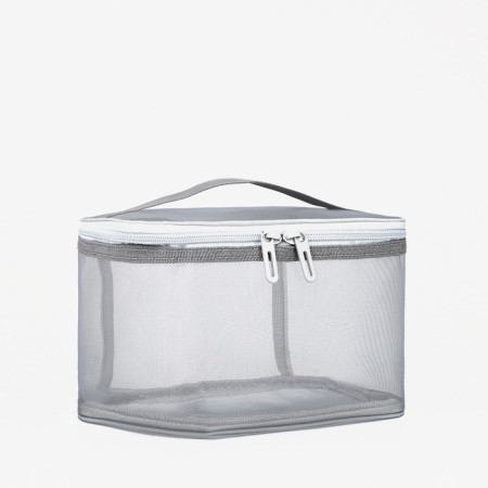 Lightning cosmetic bag, gray color