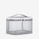 Lightning cosmetic bag, gray color