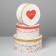 A set of round boxes 3 in 1 with a handle, gift packaging, “love”, 20 x 20 x 9.5 - 26 x 26 x 11.5 cm