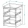 Bedside table 2 maders, 400x420x554, white