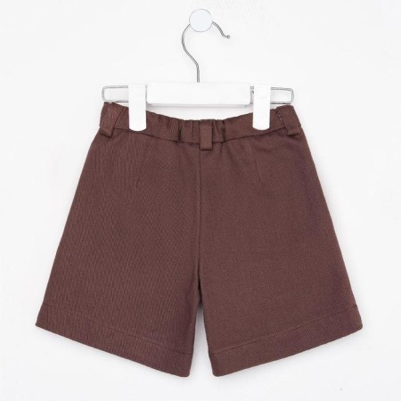 Шорты для девочки MINAKU: Casual collection KIDS цвет шоколадный, рост 98-6