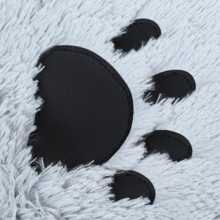 Sungory with a pillow square chubby "Belka", 45 x 45 x15 cm, fur, satin, periodkens, gray-6